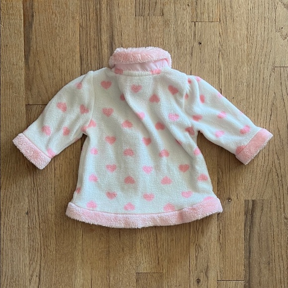 Young Hearts Baby Girl Jacket Pink and White Bunny Ballerina Print - Picture 5 of 5